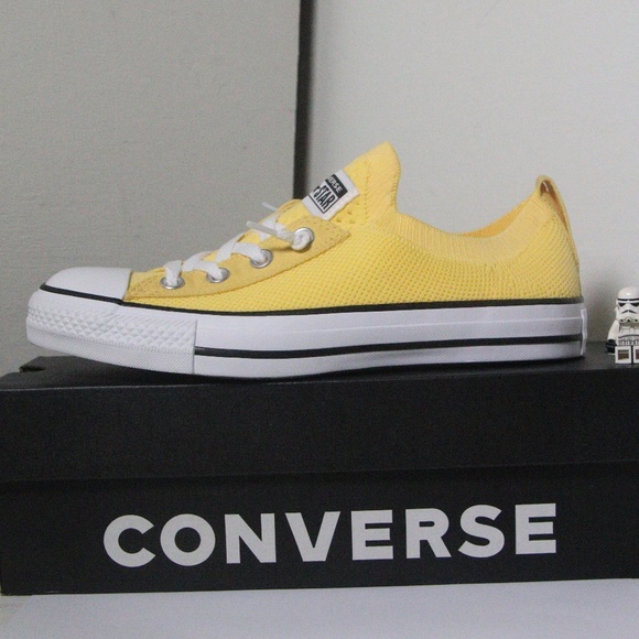 Converse Yellow All Star Shoreline Knit Slip Ons - Picture 4 of 7